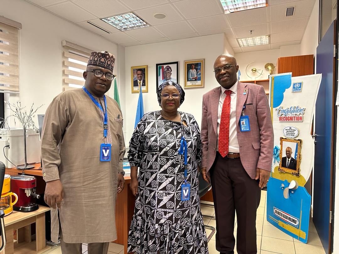 Engagement with WHO representative, Dr. Walter Kazadi Mulombo 1